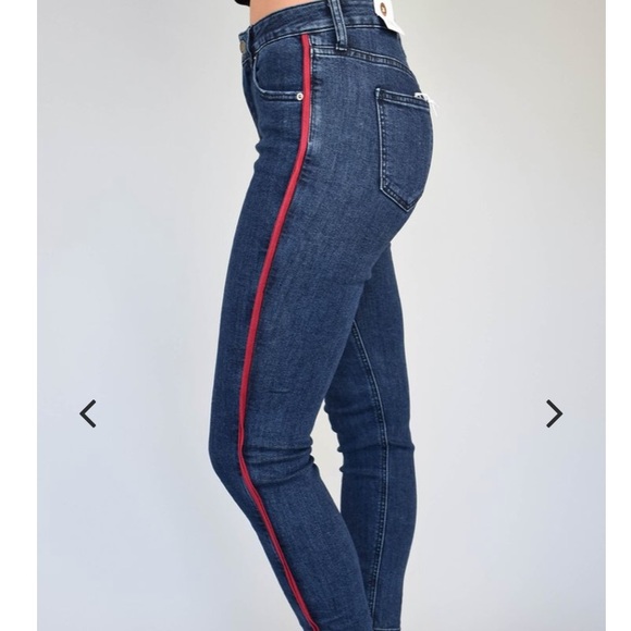 JBD jeans with red stripe Size 26 NWOT - Picture 4 of 5